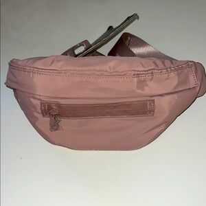 Danskin Ballet Pink Crossbody Zip Belt Bag Sling, Dark Blush Pink